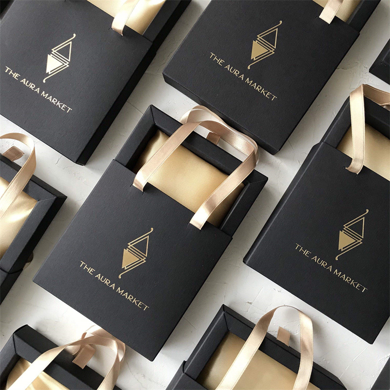 Търговия на едро с персонализирано лого, висококачествена луксозна картонена опаковка за подаръци, чекмедже за хартия B (