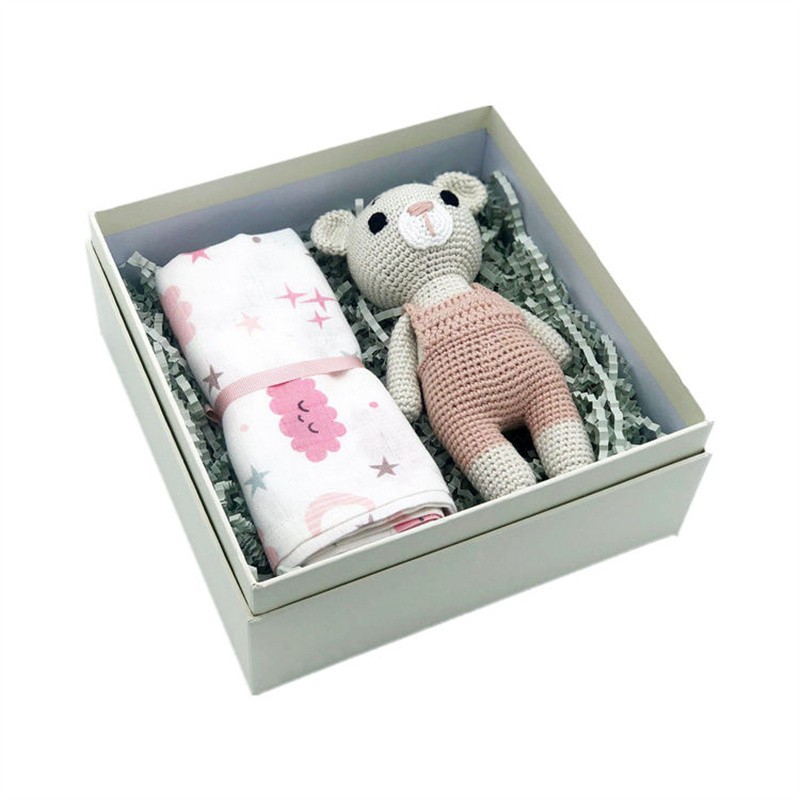 Kertas Harga Rendah Tersuai Set Hadiah Baby Milestone Memori Kotak Penyimpanan Kenang-kenangan (1)